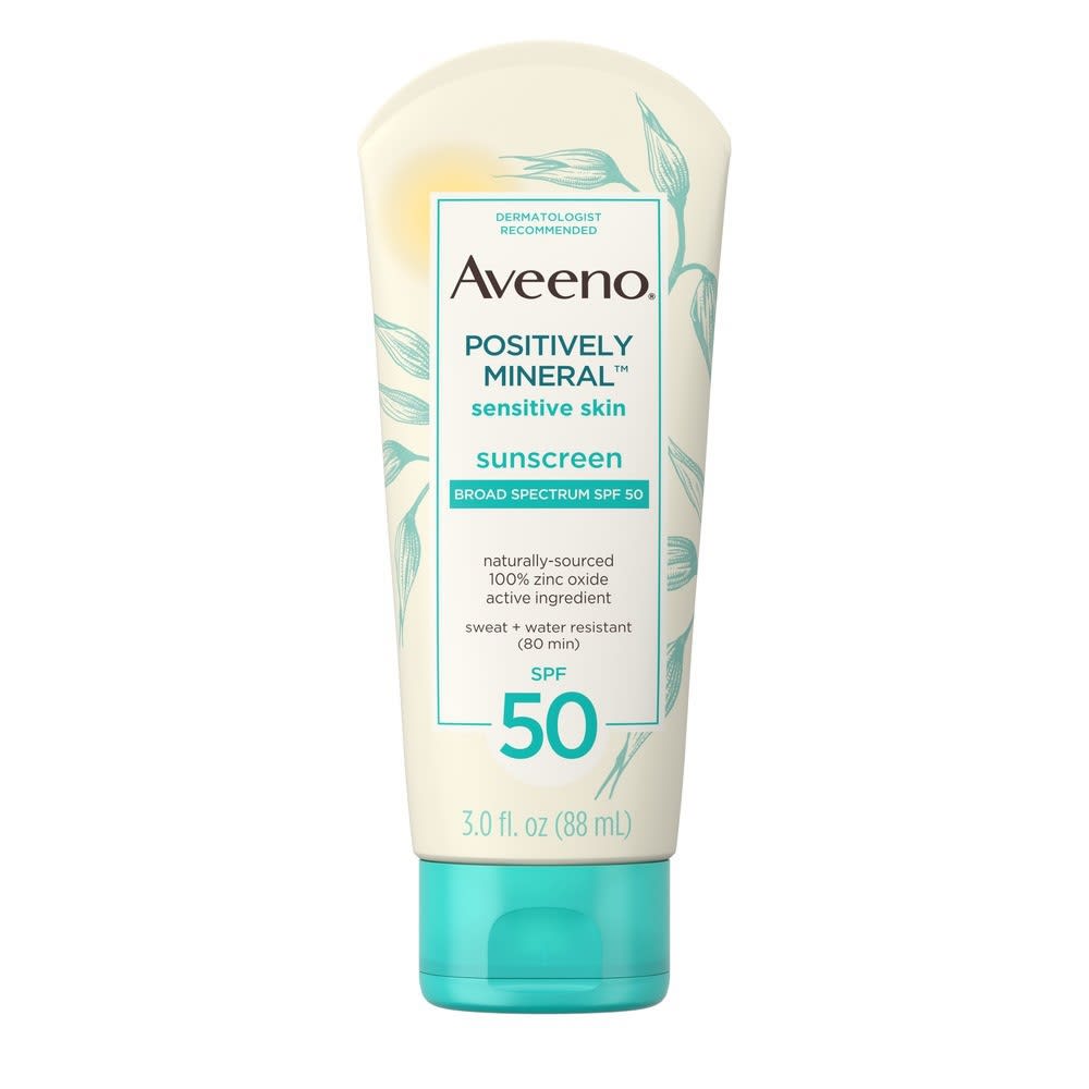 Aveeno Positively Mineral Sunscreen for Sensitive Skin