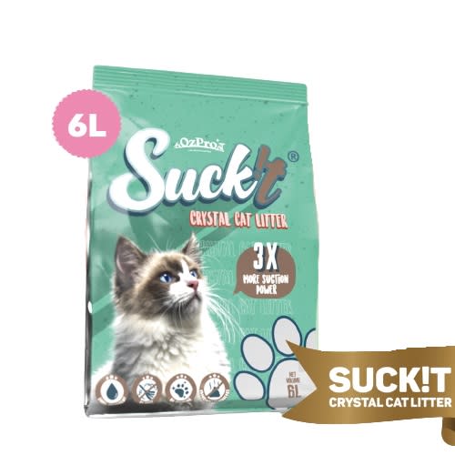 OzPro Suck’it Crystal Cat Litter- 6L