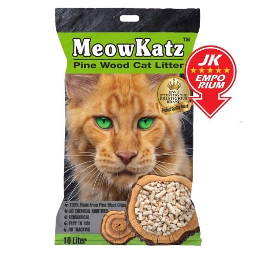 MeowKatz Pine Wood Cat Litter