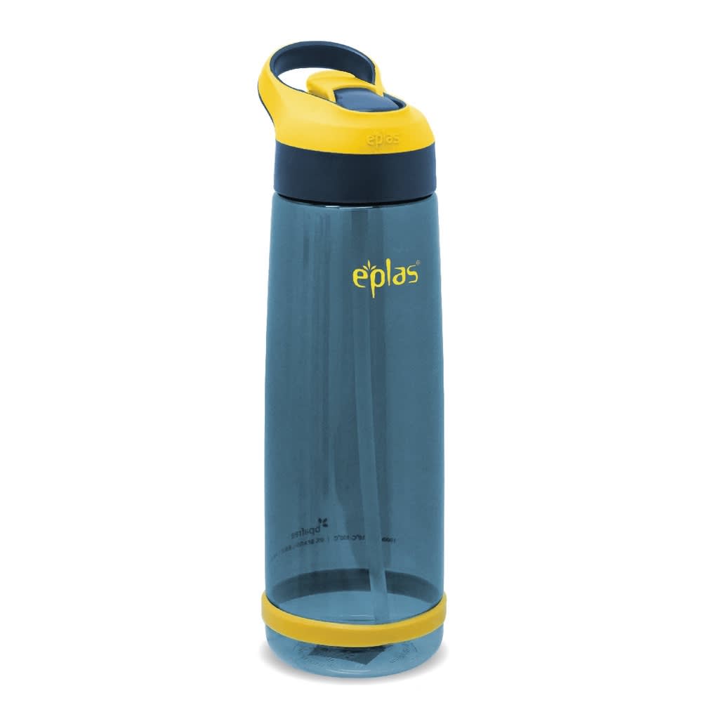 EPLAS MODERN Sport Water Bottle with Straw & Handle