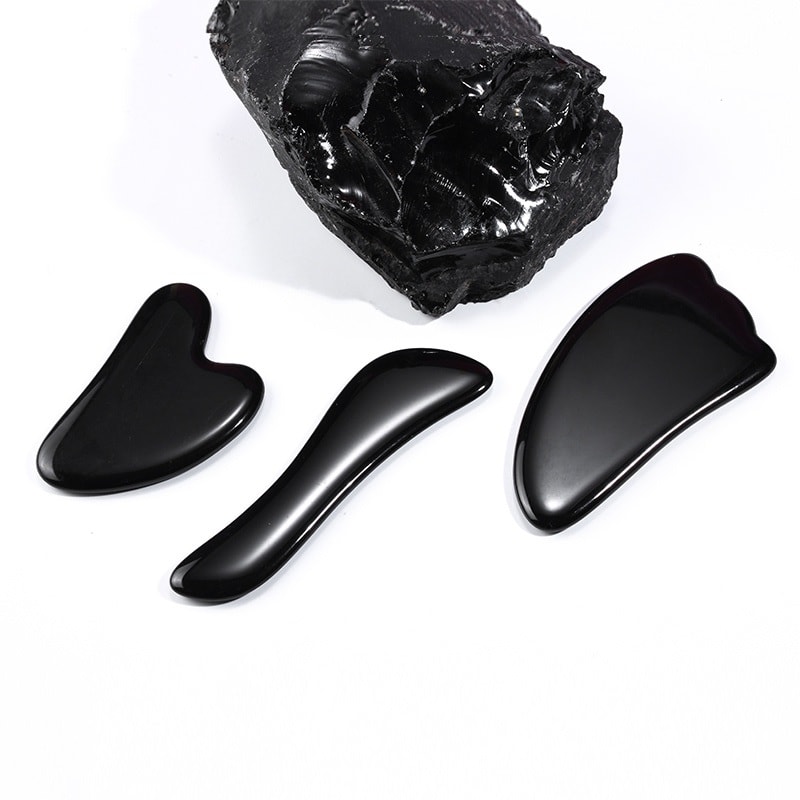 Black Obsidian Gua Sha tool