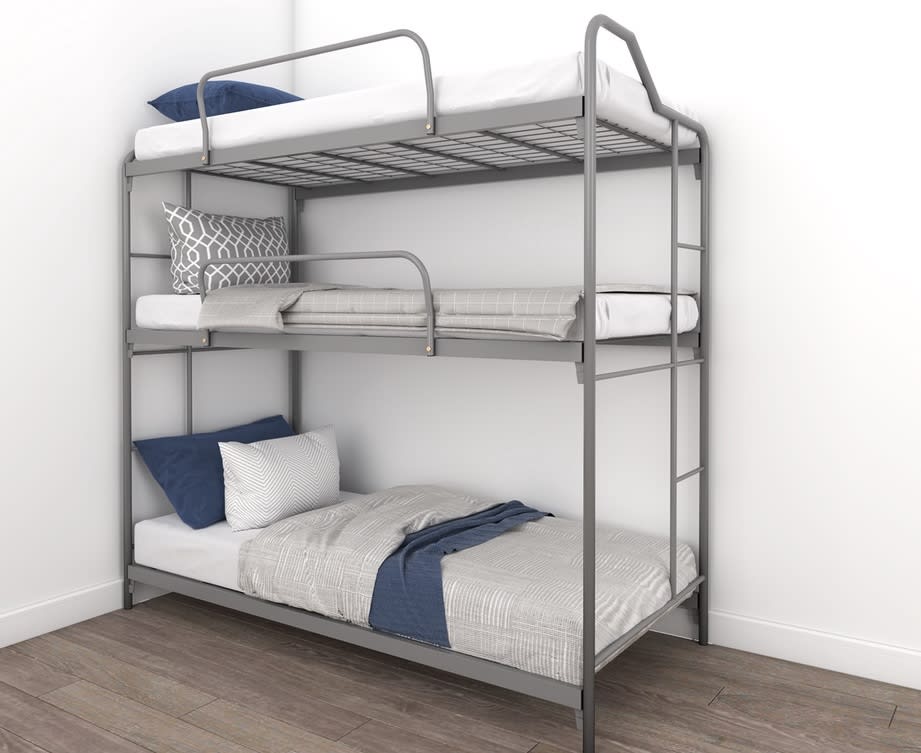 KitchenZ 3V Triple Decker Bed Bunk Bed