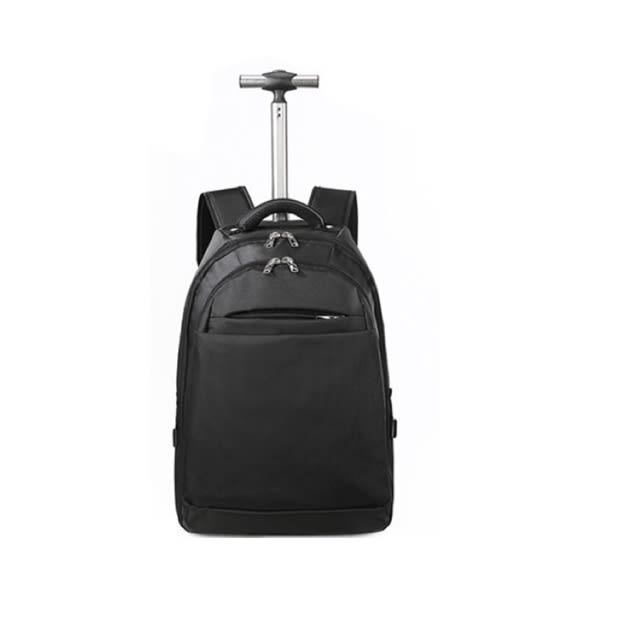 MILANDO Travel 2-Wheel Trolley Bag Backpack