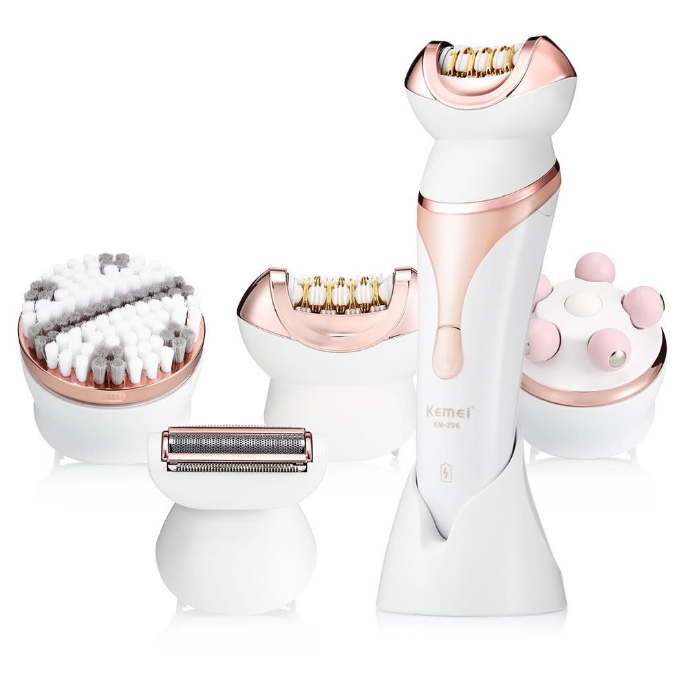 Kemei 4 in 1 Multifunctional Professional Beauty Kit Hair Removal Epilator KM 296