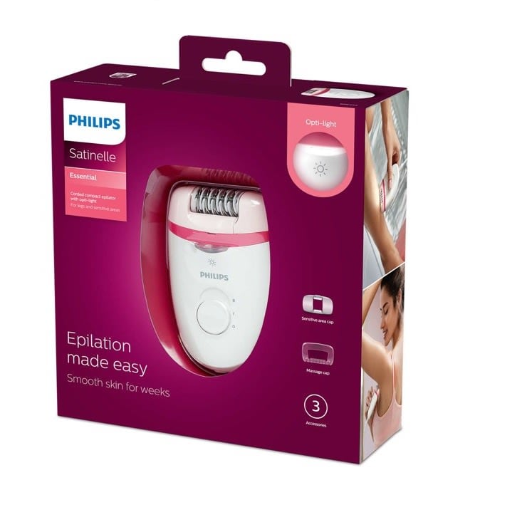 Philips Satinelle Essential Corded Compact Epilator BRE255