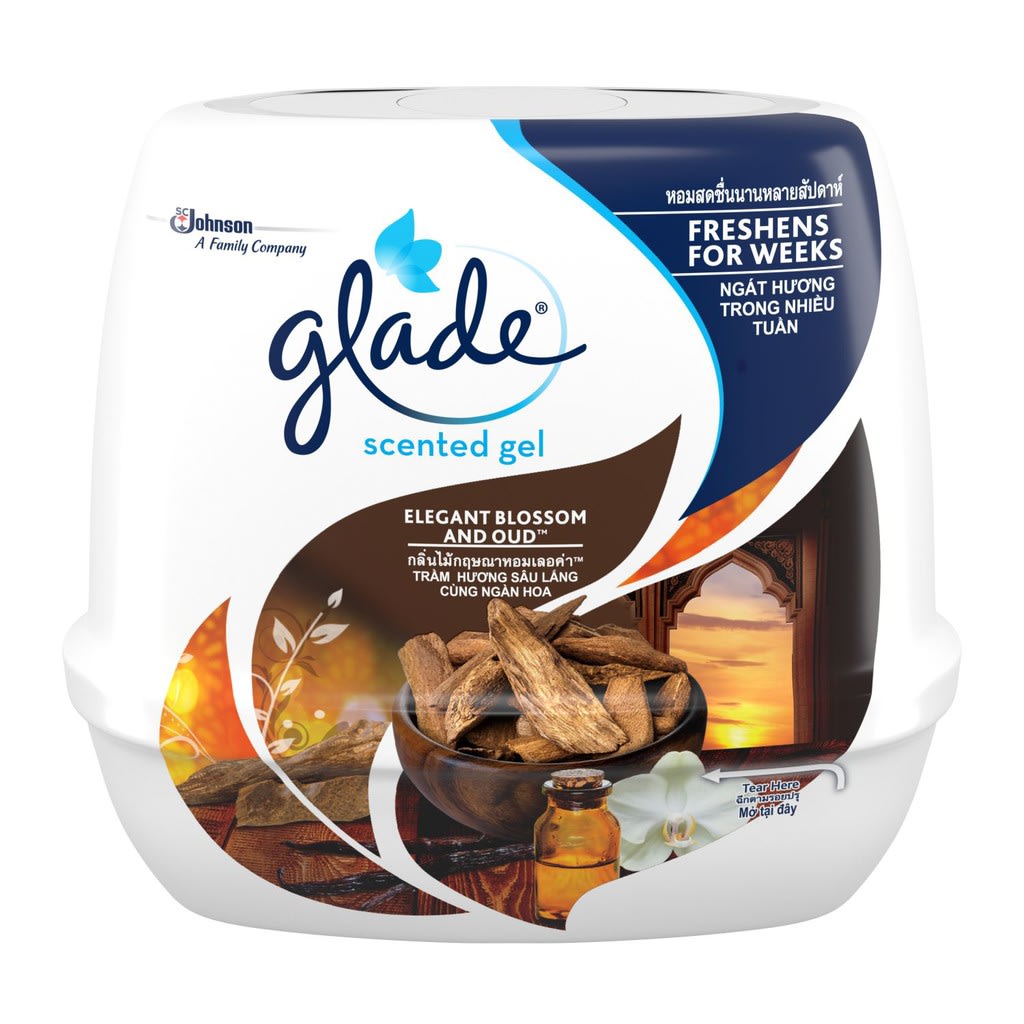 Glade Scented Gel Elegant Blossom and Oud 180g
