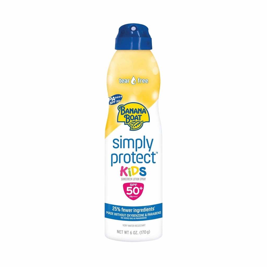 Banana Boat Simply Protect Kids SPF50+ Sunscreen Spray