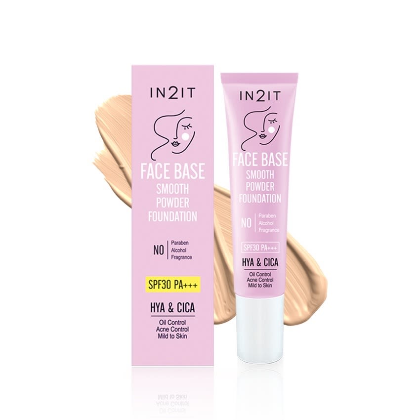 In2it HYA-CICA Face Base Smooth Powder Foundation SPF30