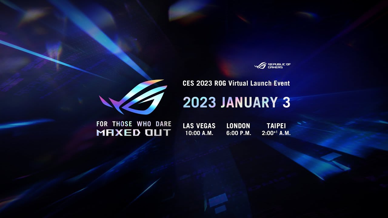 CES 2023 ASUS ROG To Release Upgraded Laptop LIneup