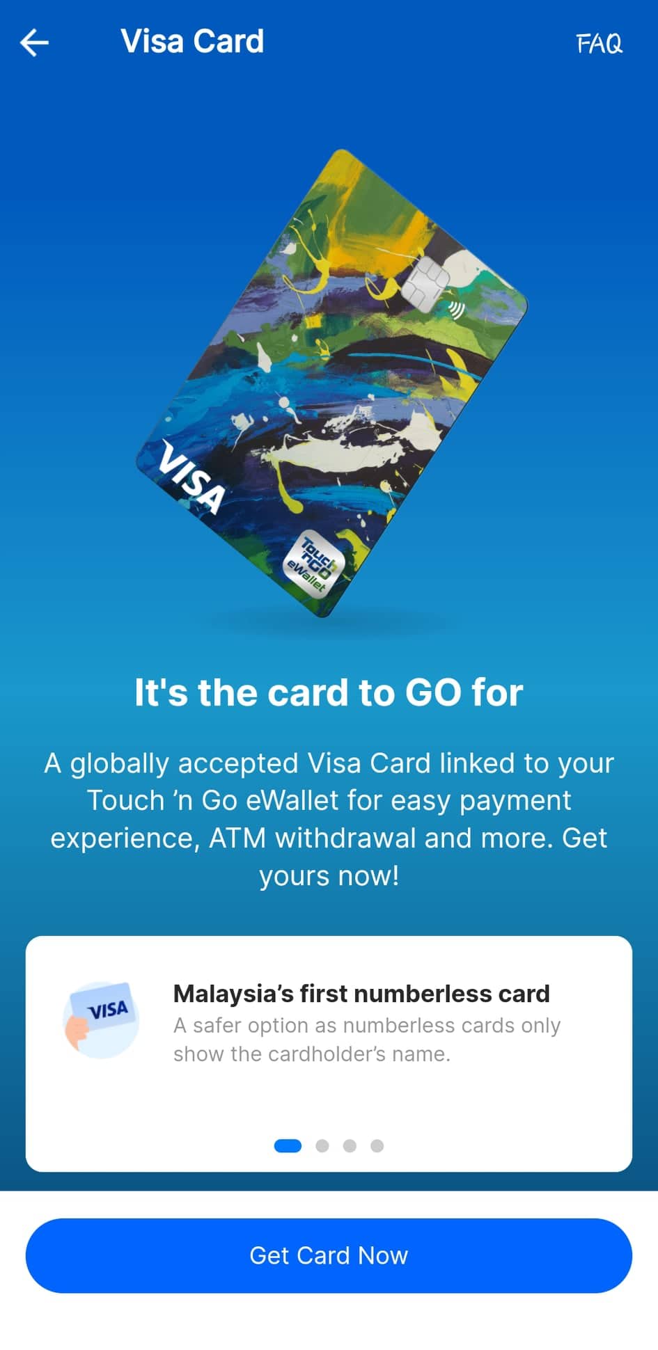 tng visa card