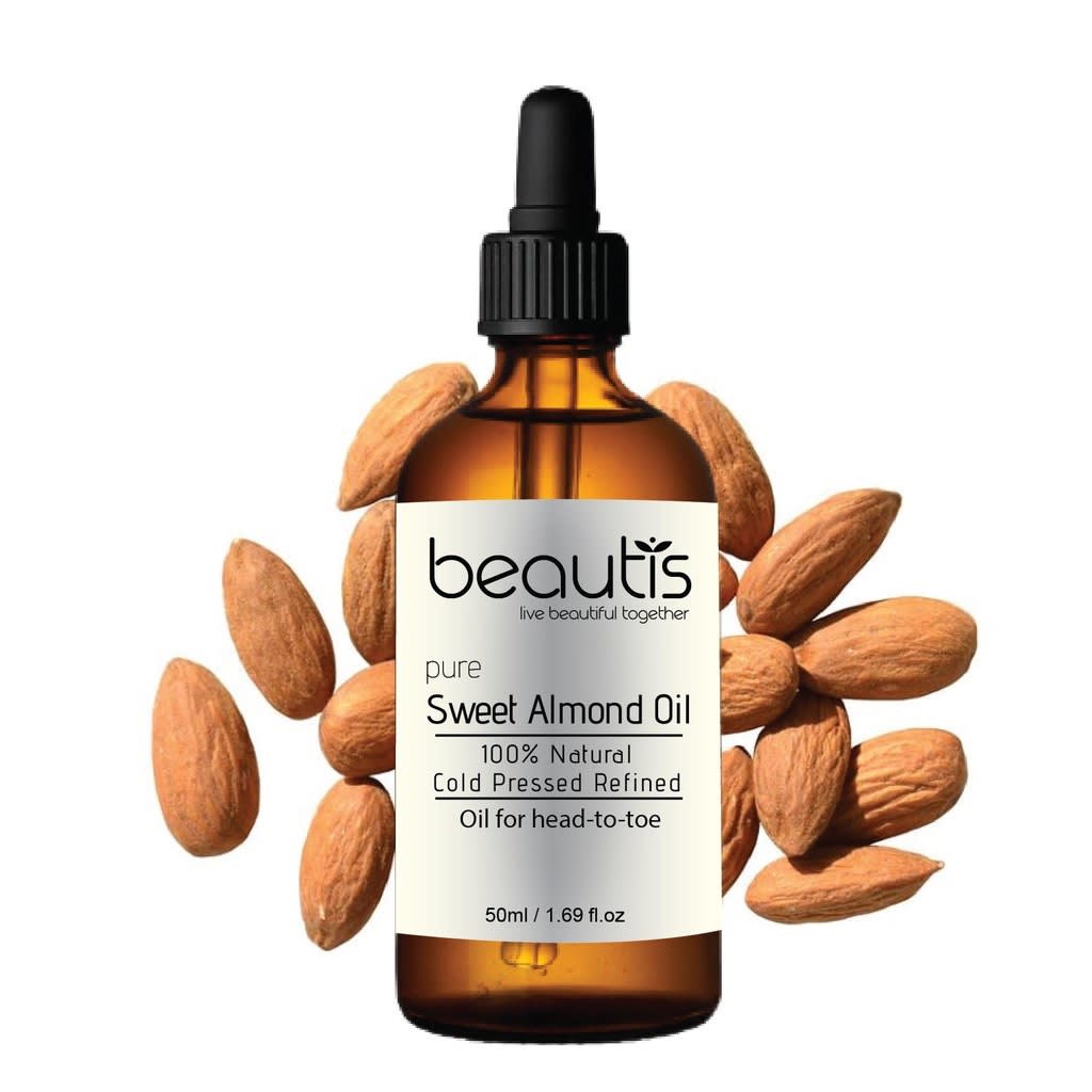 Beautis Sweet Almond Oil 100% Pure Natural Cold-Pressed Refined Oil