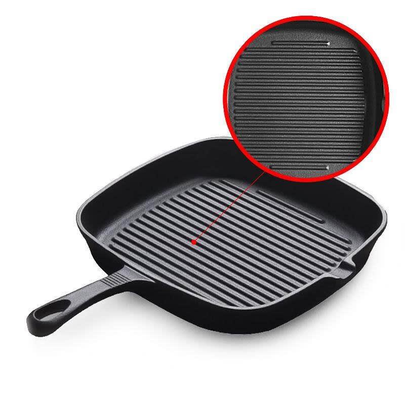 Grater 23cm 9-inch Pre-seasoned Cast Iron Grill Pan