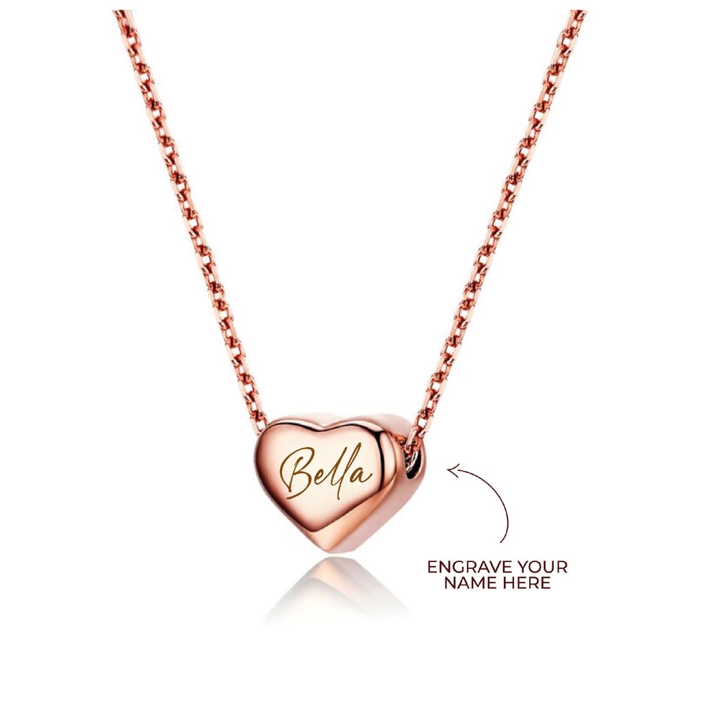 CELOVIS Amora Love Heart Pendant in Rose Gold Chain Necklace - best valentine's day gift ideas