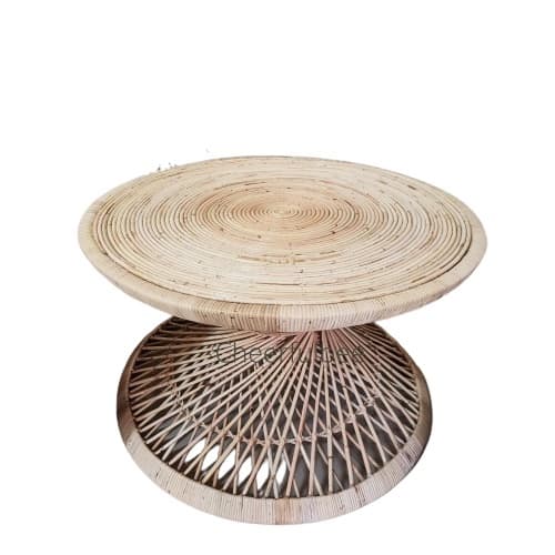 Round Rattan Coffee Table