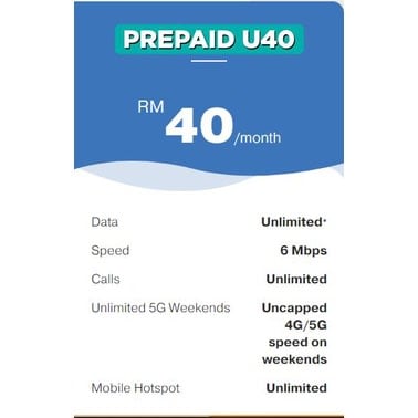 U Mobile Prepaid U40