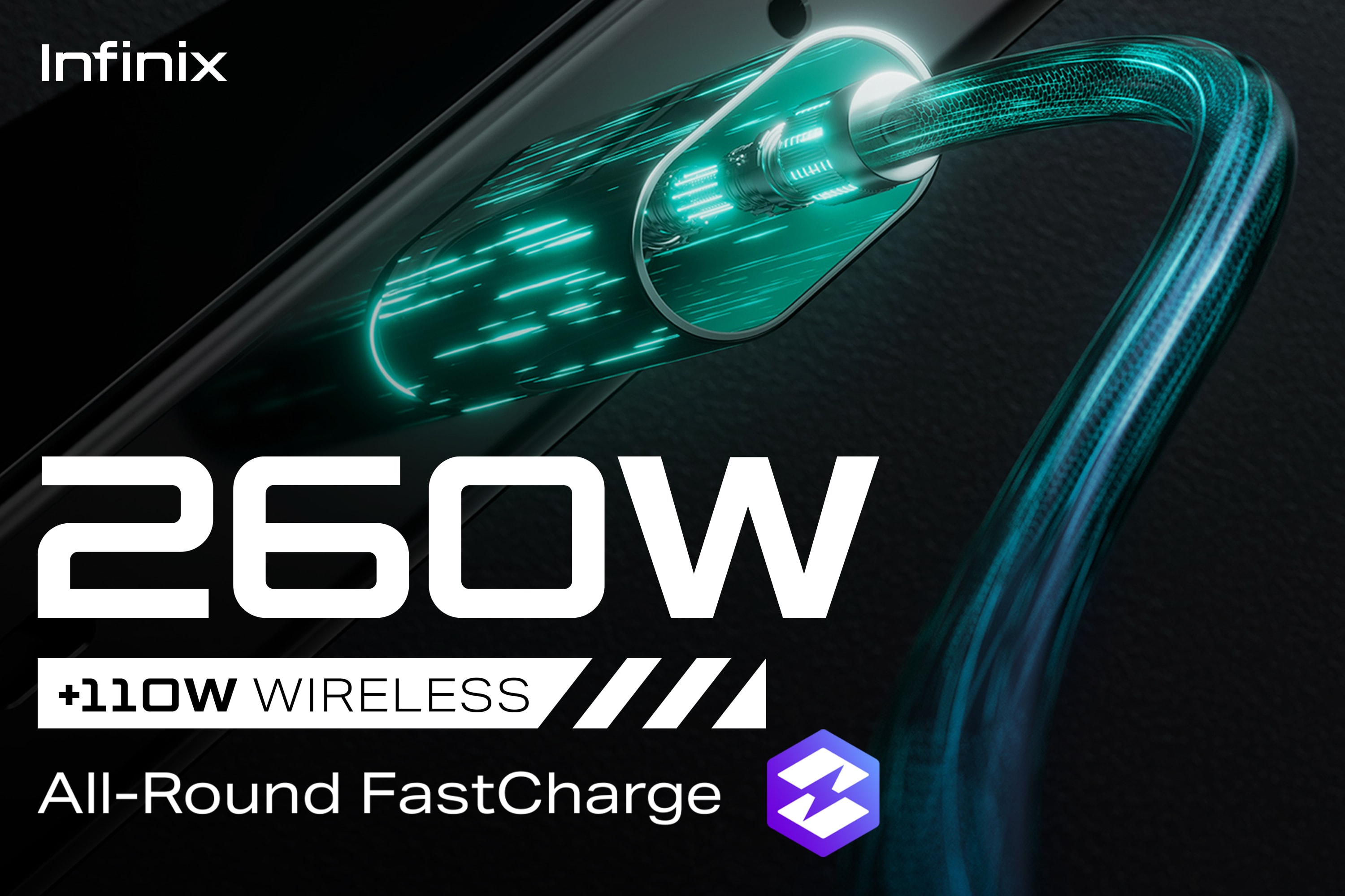 100% in 7.5 Minutes: Infinix Presents 260W Wired & 110W Wireless All-Round FastCharge The benchmark for fast-charging technology today