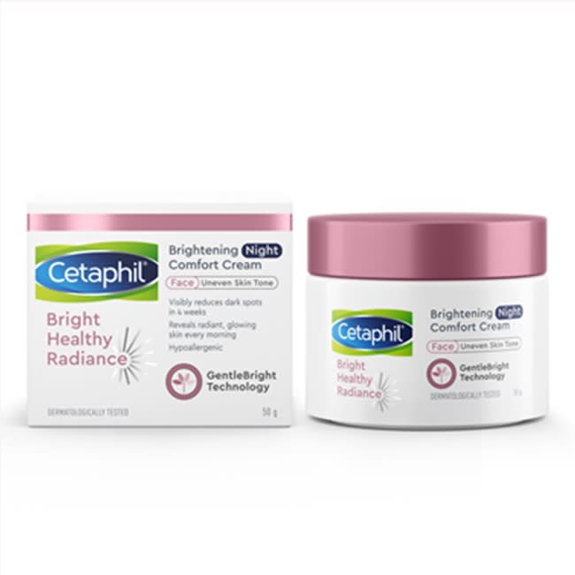 Cetaphil Bright Healthy Radiance Brightening Comfort Night Cream For Sensitive, Dry, Oily, Combination Skin