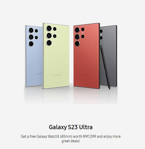 Samsung Galaxy S23 Ultra Series Promotions