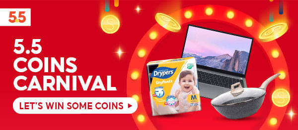 Shopee 5.5 Coins Carnival Sale