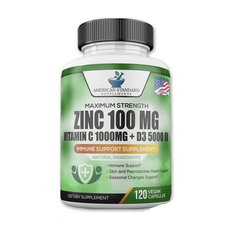 American Standard Zinc 100mg + Vitamin C 1000mg +Vitamin D 5000IU