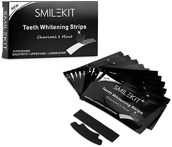SMILEKIT Charcoal Teeth Whitening Strips