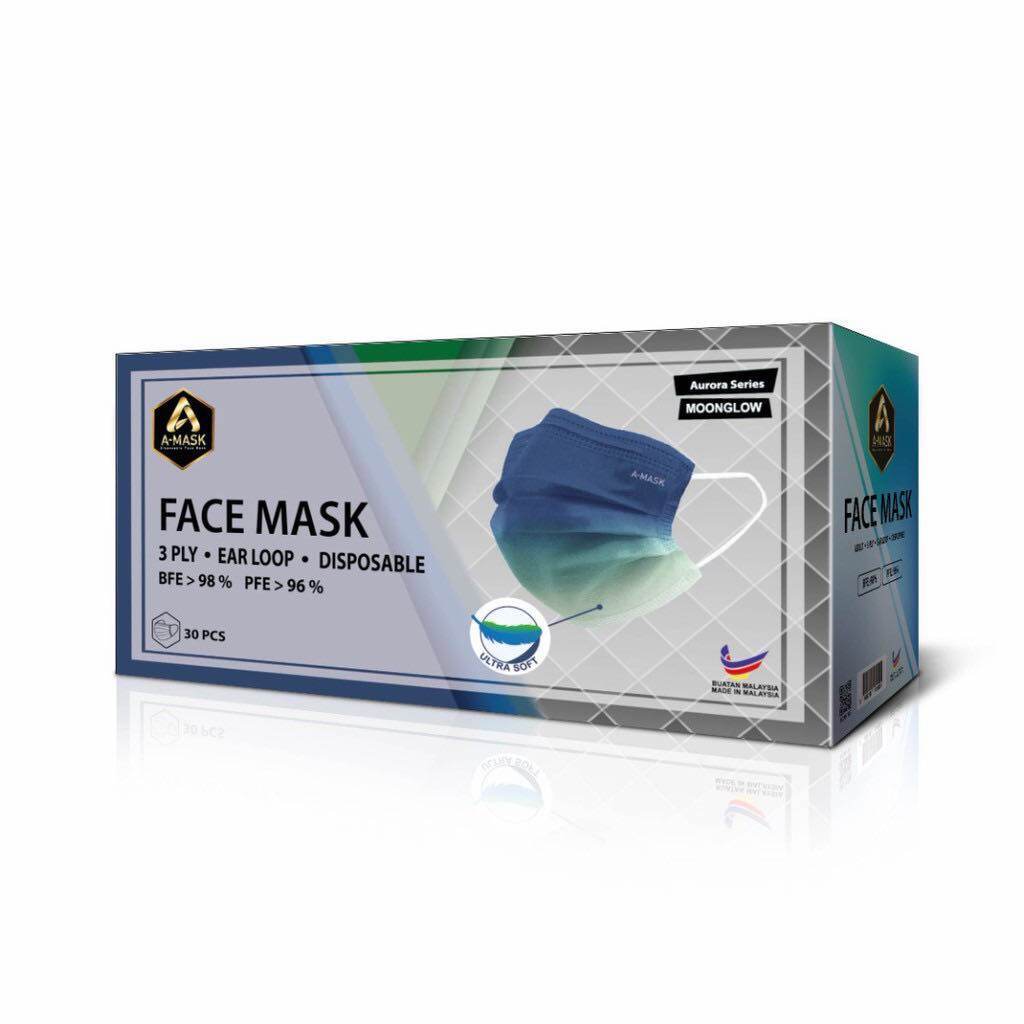 A-MASK Aurora Series Ultra Soft Disposable Face Mask