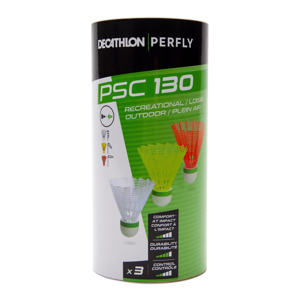 Decathlon Badminton Plastic Shuttlecock (Wind Resistant) - Perfly