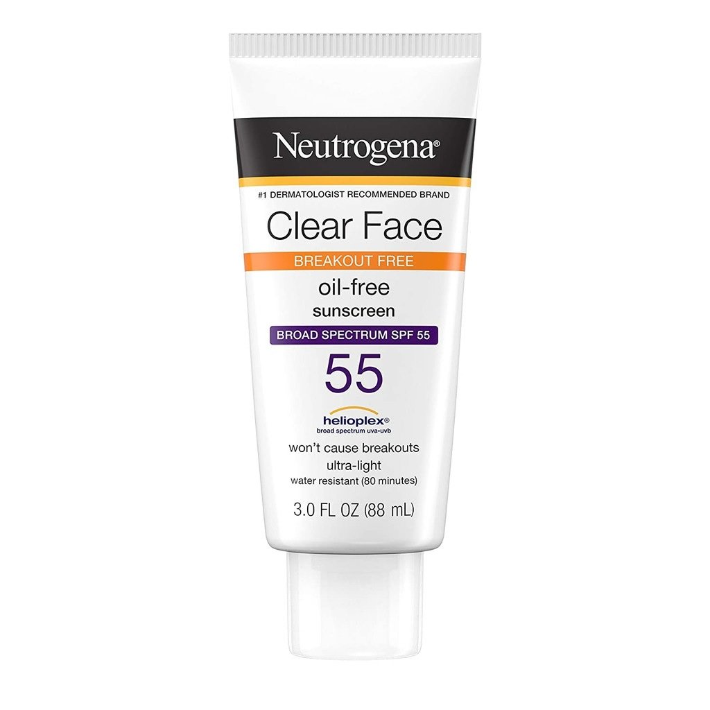 Neutrogena Clear Face Breakout Free Oil-Free Sunscreen SPF 55