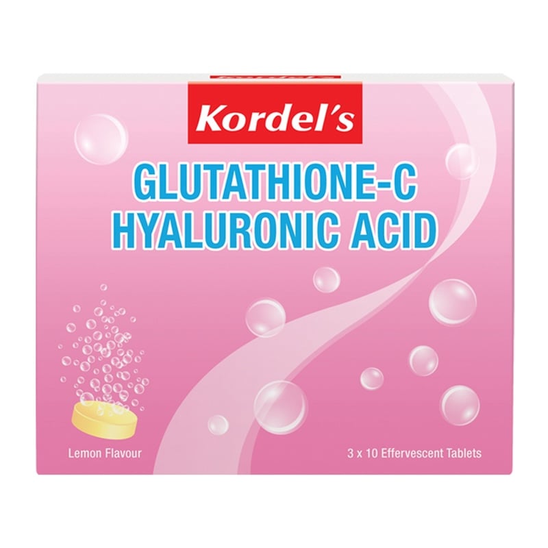 Kordel's Glutathione-C Hyaluronic Acid Effervescent Tablets