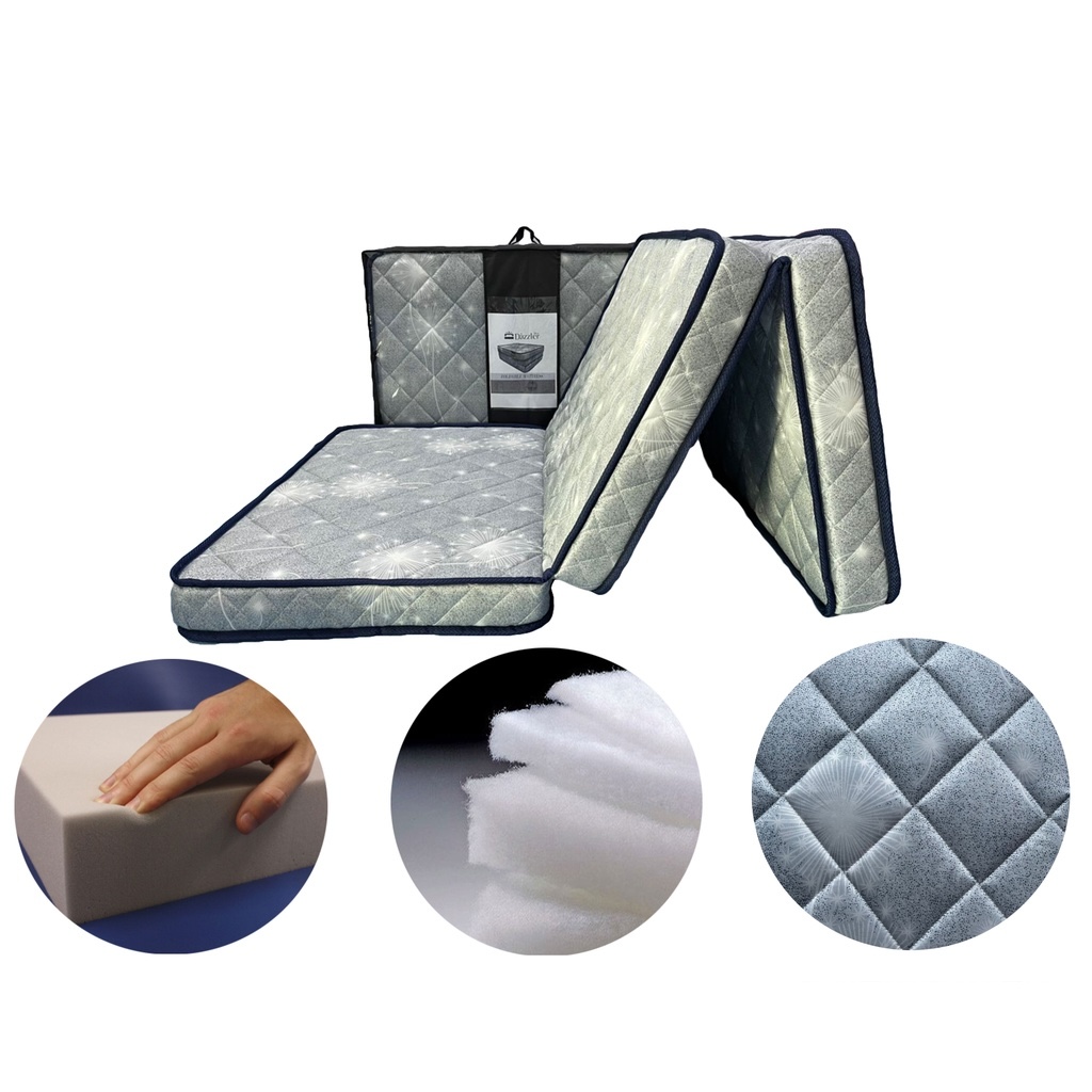 DazzlerMax 3” Single Three Fold High Density Foam Mattress