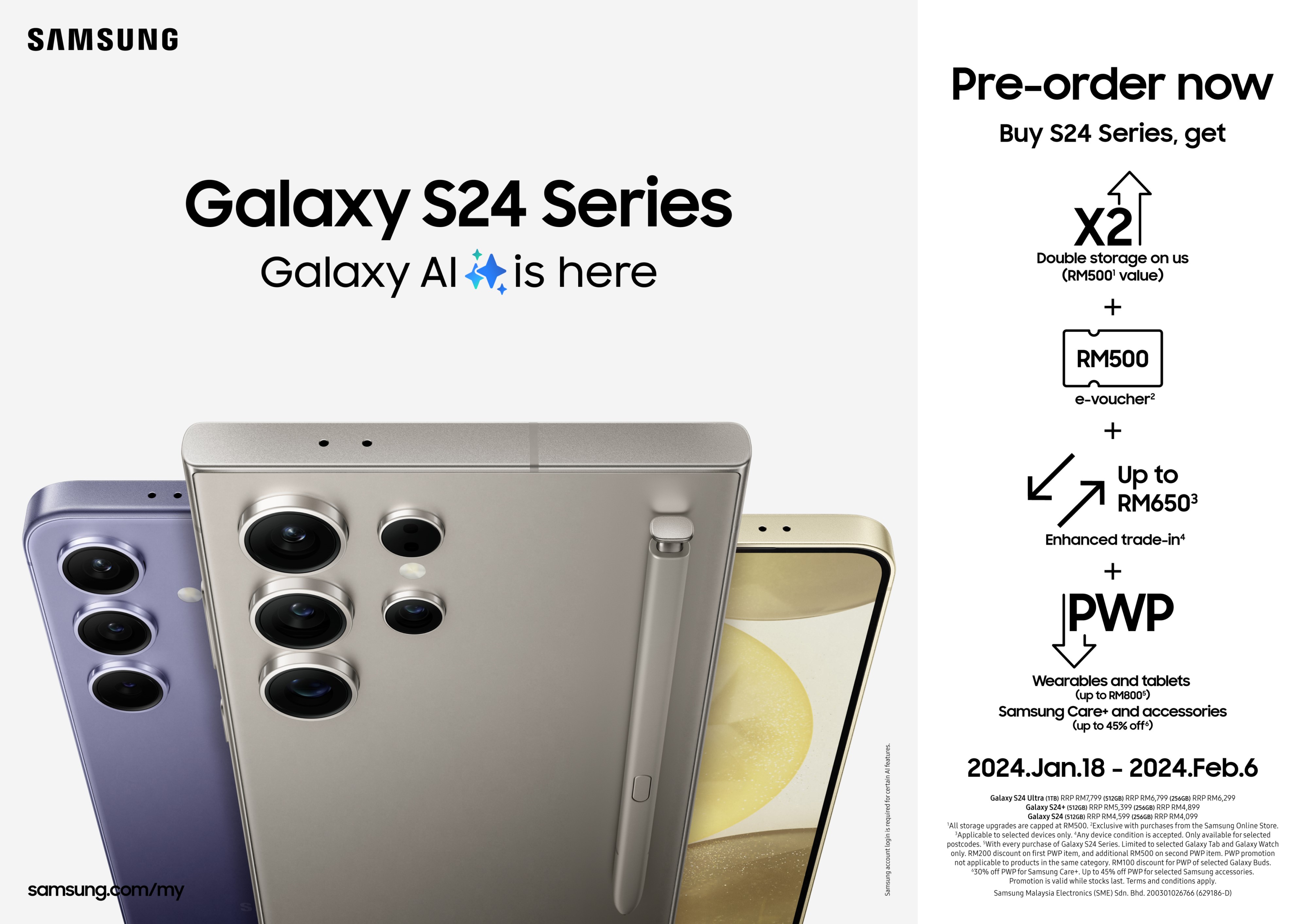 Samsung Galaxy S24 Series Pre-Order Promo