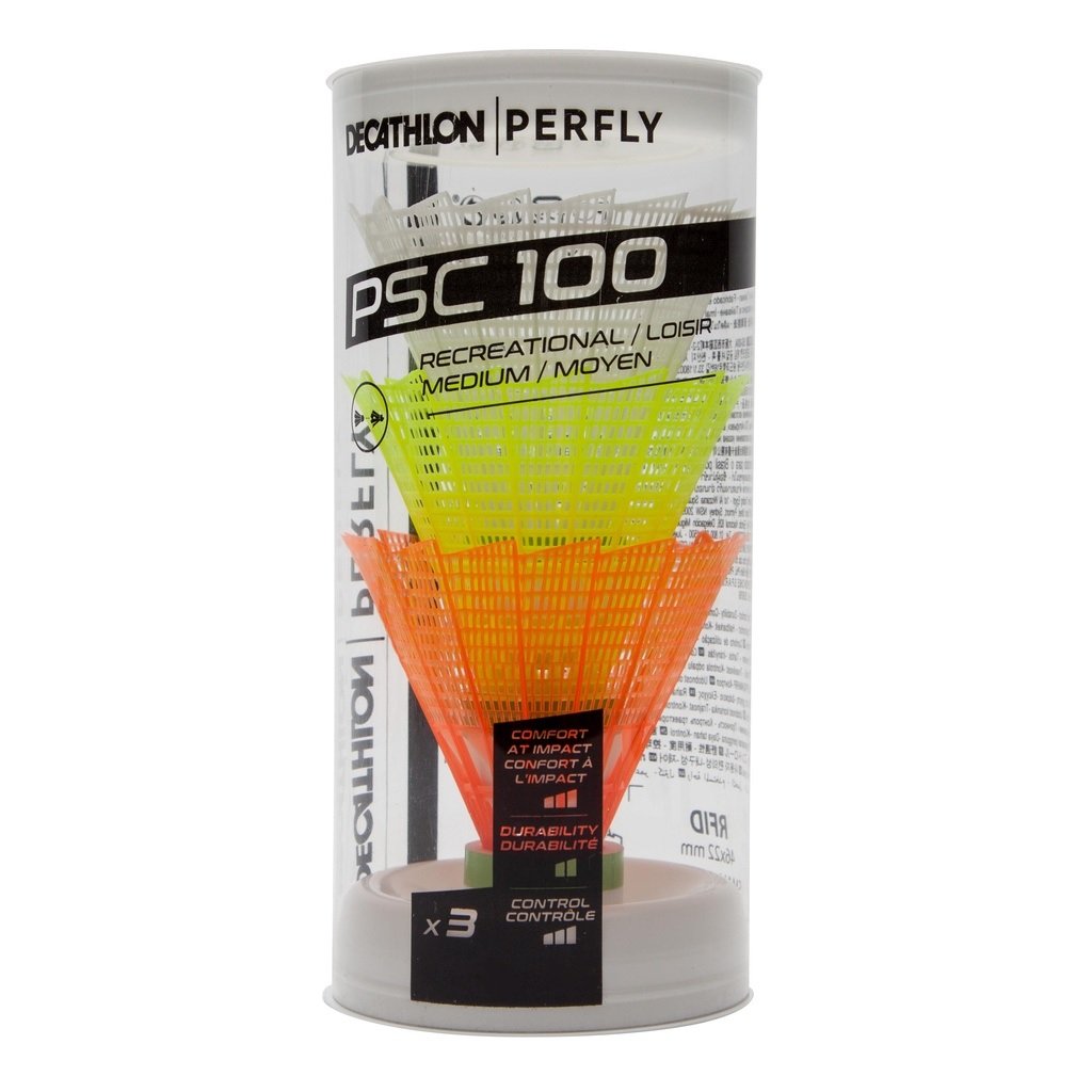 Decathlon Badminton Shuttlecocks (Plastic, Durable) - Perfly