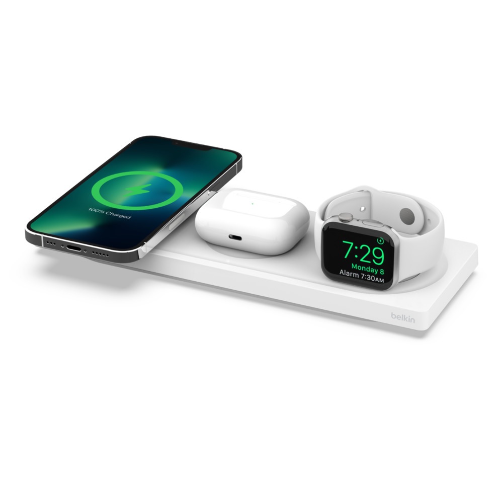 Belkin Boost Charge Pro 3-in-1 Magnetic Wireless Charger Pad 15W