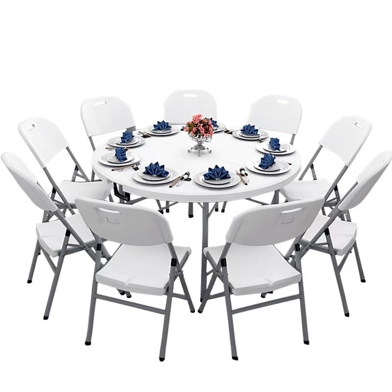 KT WARE Round Foldable Dining Table