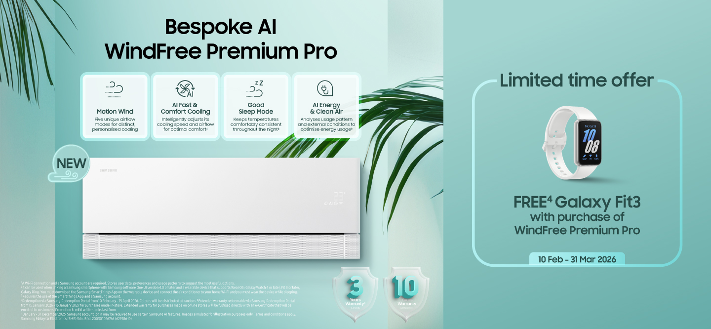 Samsung Malaysia Launches Bespoke AI WindFree™ Air Conditioners to Help Malaysians Sleep Better