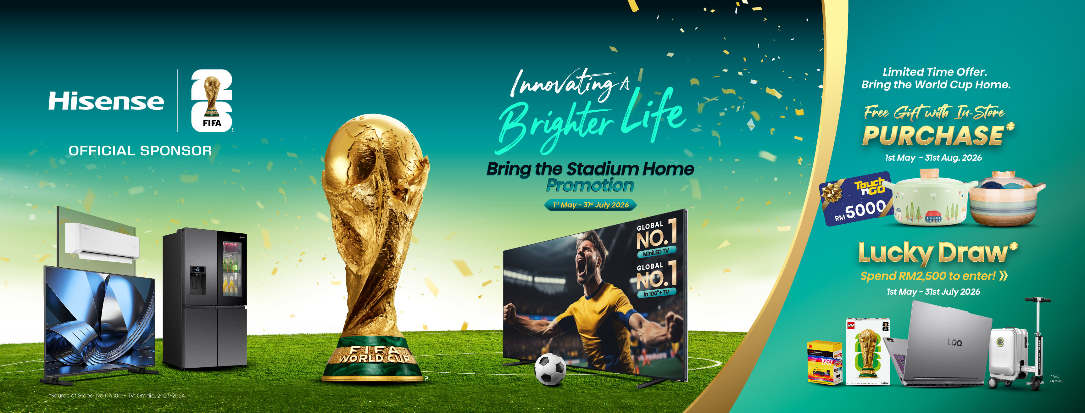 Hisense Malaysia FIFA World Cup 2026 Promo