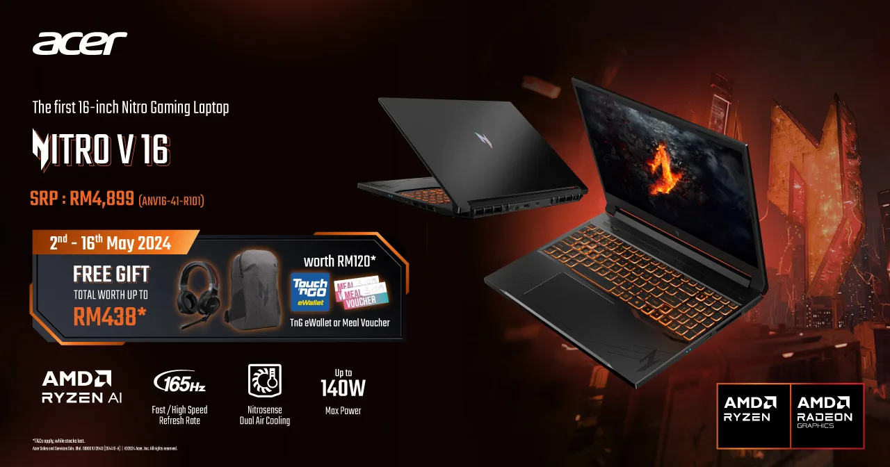 Acer Nitro V 16 AMD gaming laptop