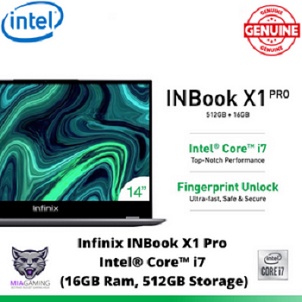 Infinix INBook X1 laptop, open, front view