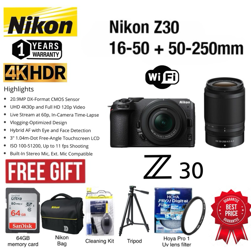 Nikon Z30 twin lens kit