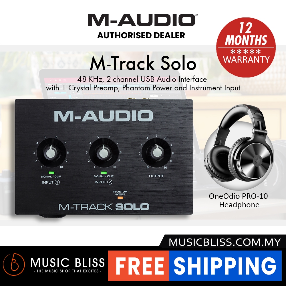 M-Audio M-Track Solo 2-channel USB audio interface