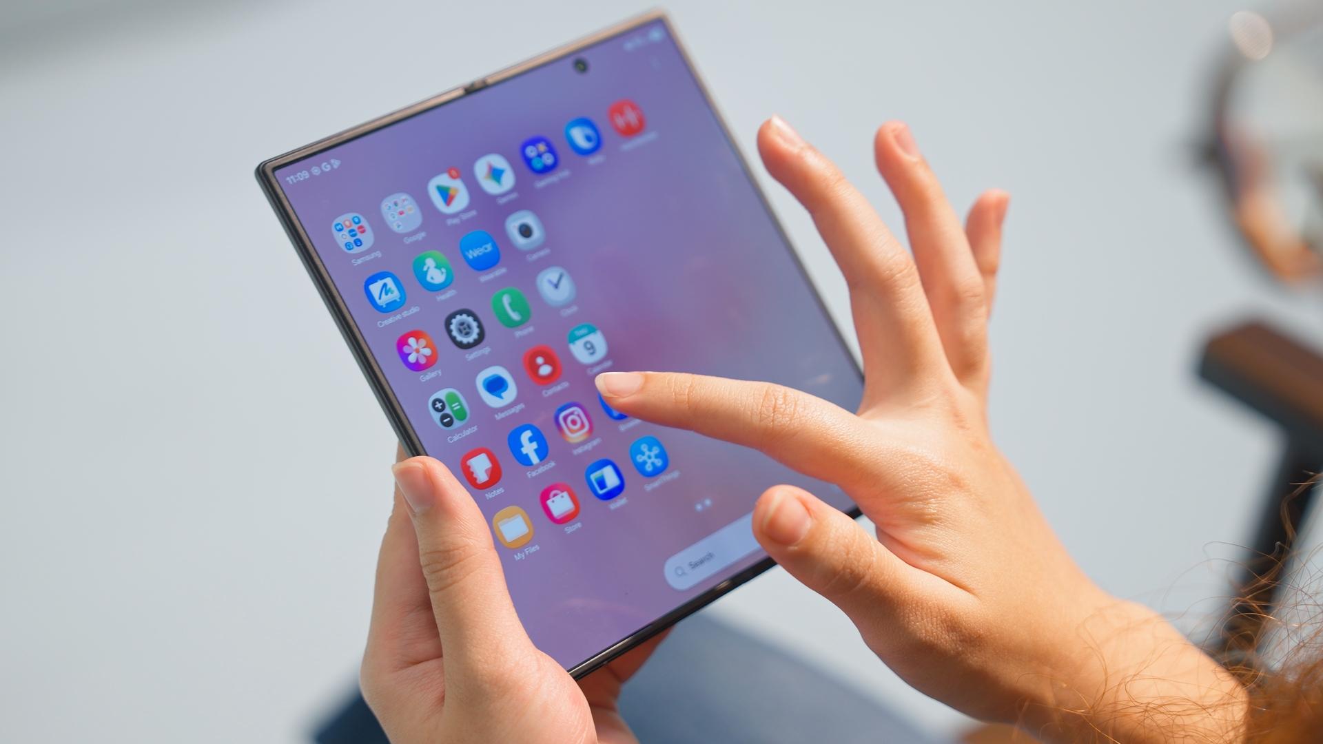 The Galaxy Z Fold8 Ultra open