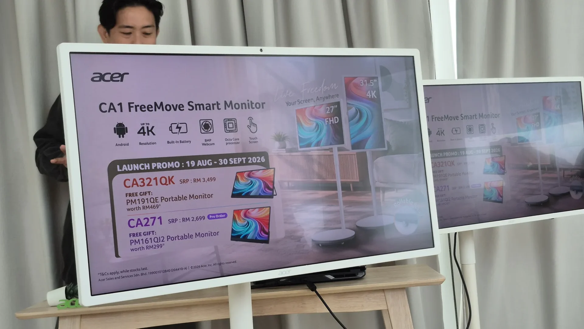 Acer CA1 Smart Monitors Roll Into Malaysia From RM2,699