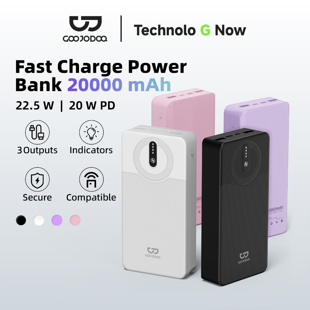 GOOJODOQ 20000mAh Power Bank