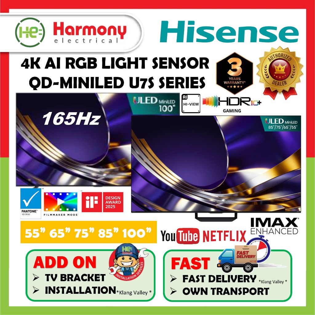 Hisense 55U7S ULED Mini LED TV