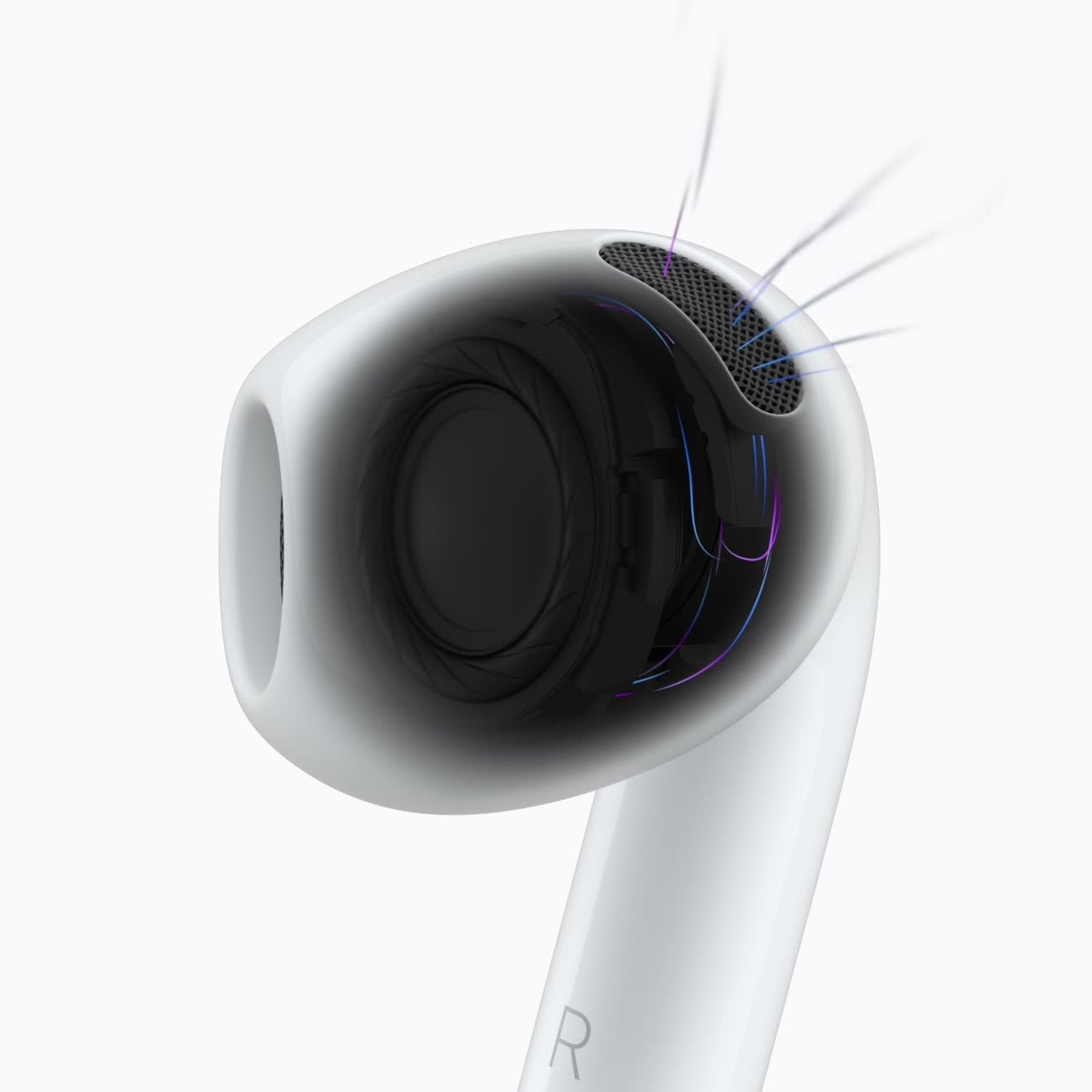 AirPods 5 multiport acoustic architecture, Apple press image