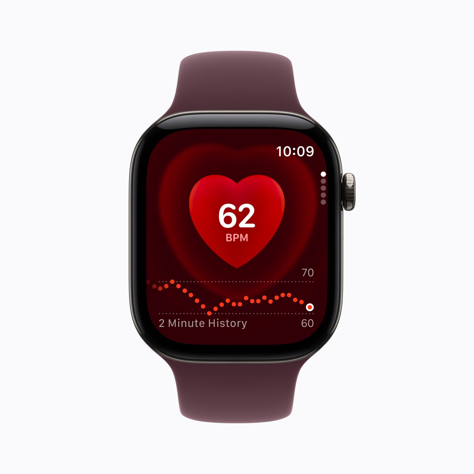 Apple Watch Series 12 Heart Rate app, Apple press image