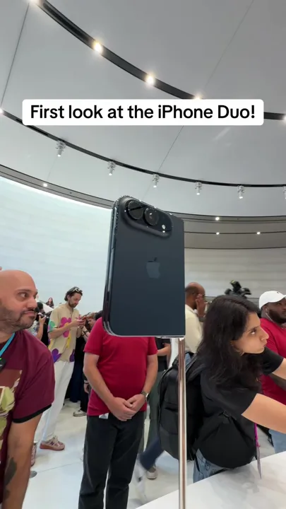 First look the the new iPhone Duo!  @apple  #apple #iphoneduo #iphone18 #iphone18pro #tech