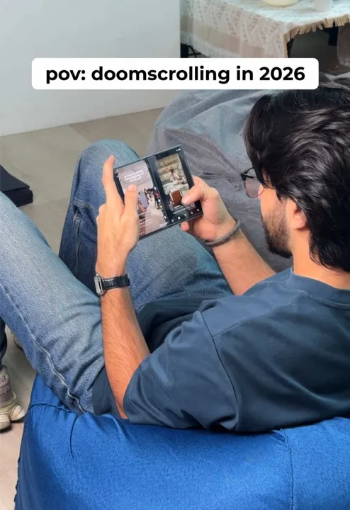 cheating your screen time with Samsung Galaxy Z Fold8  #galaxyzfold8 #samsung #techtok #do...