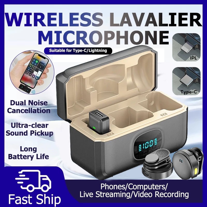 Wireless Lavalier Microphone Magnetic Lapel Mic