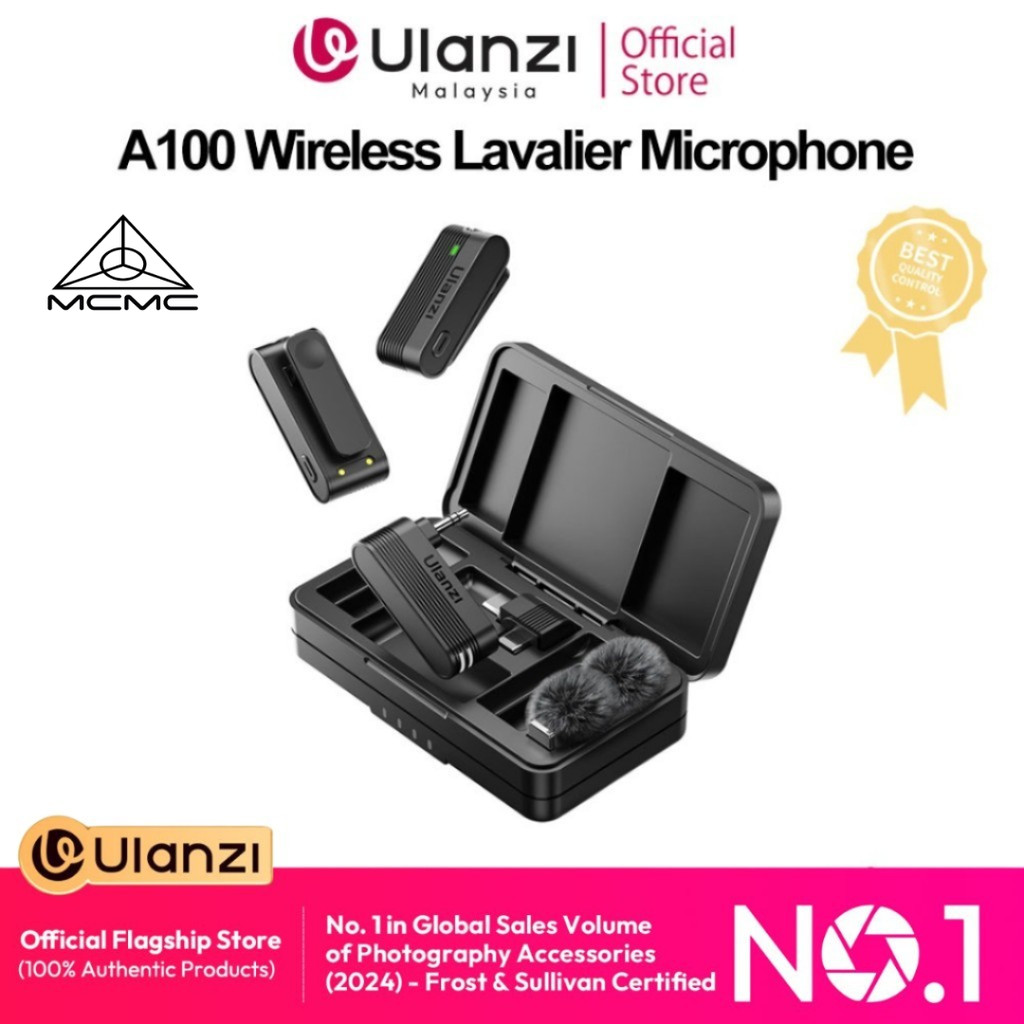 ULANZI A100 Wireless Lavalier Microphone